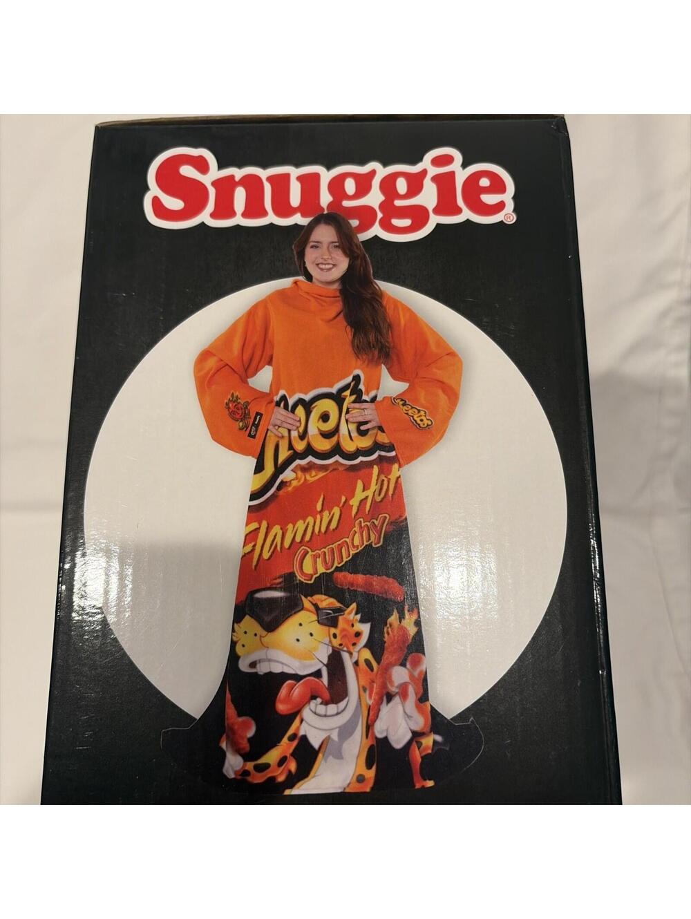 New Cheetos Flaming Hot Snuggie Blanket with Sleeves - Picture 3 of 4